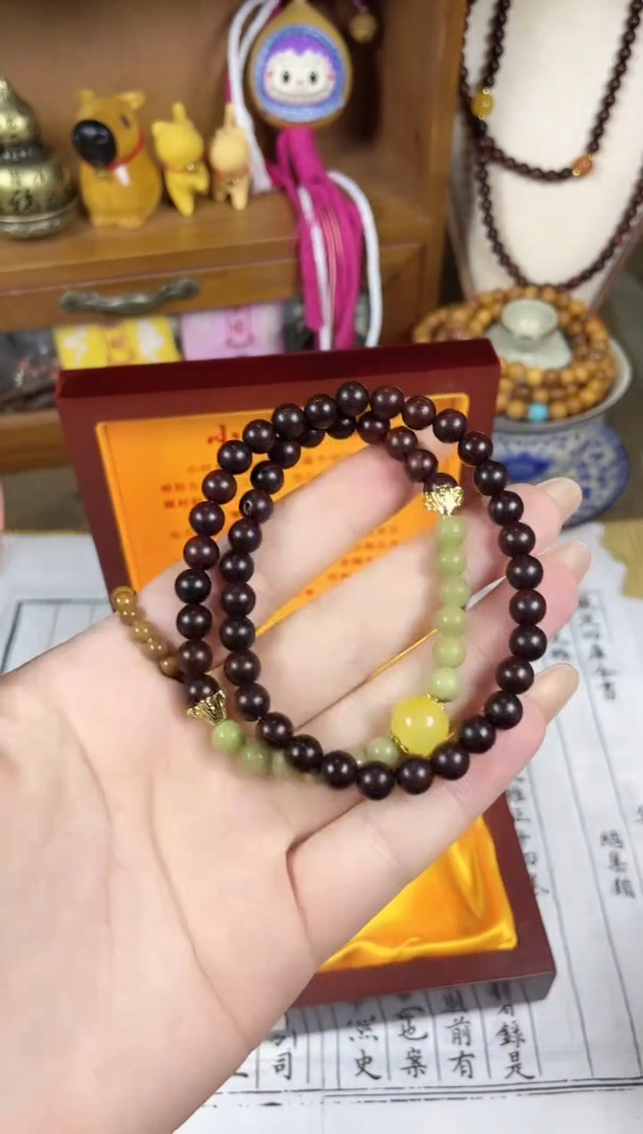 非洲檀香手串/手链菩提木质玉石手串/多发性其一/不带盒子