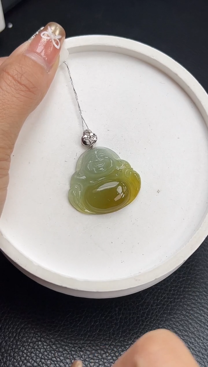 【闪购商品】翡翠颈饰18K金镶嵌YM897-5 佛公