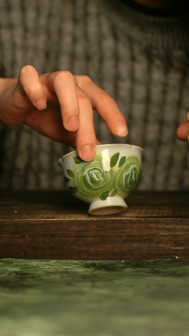 瓷器青诗集手工手绘瓷器