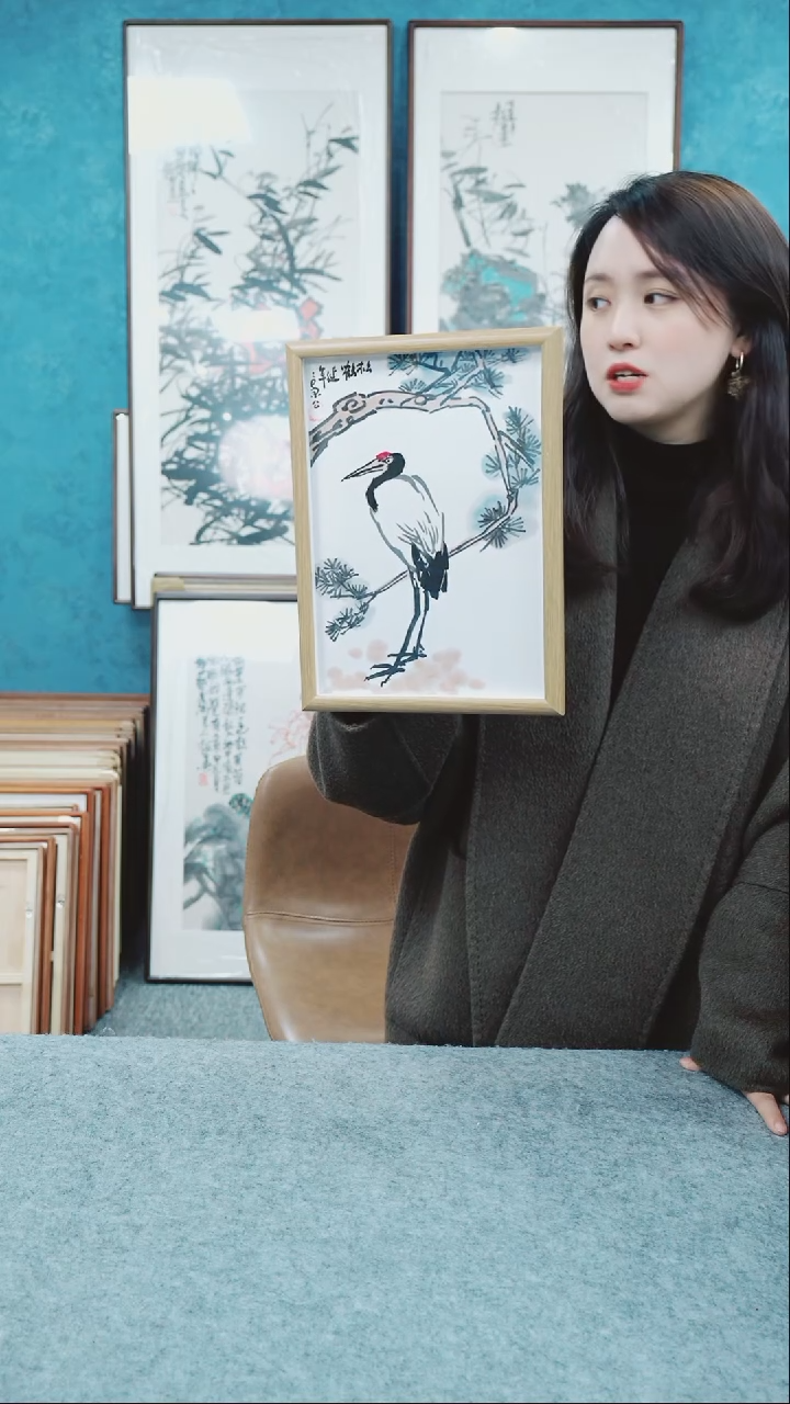 【闪购商品】国画10寸本土老师木质摆台