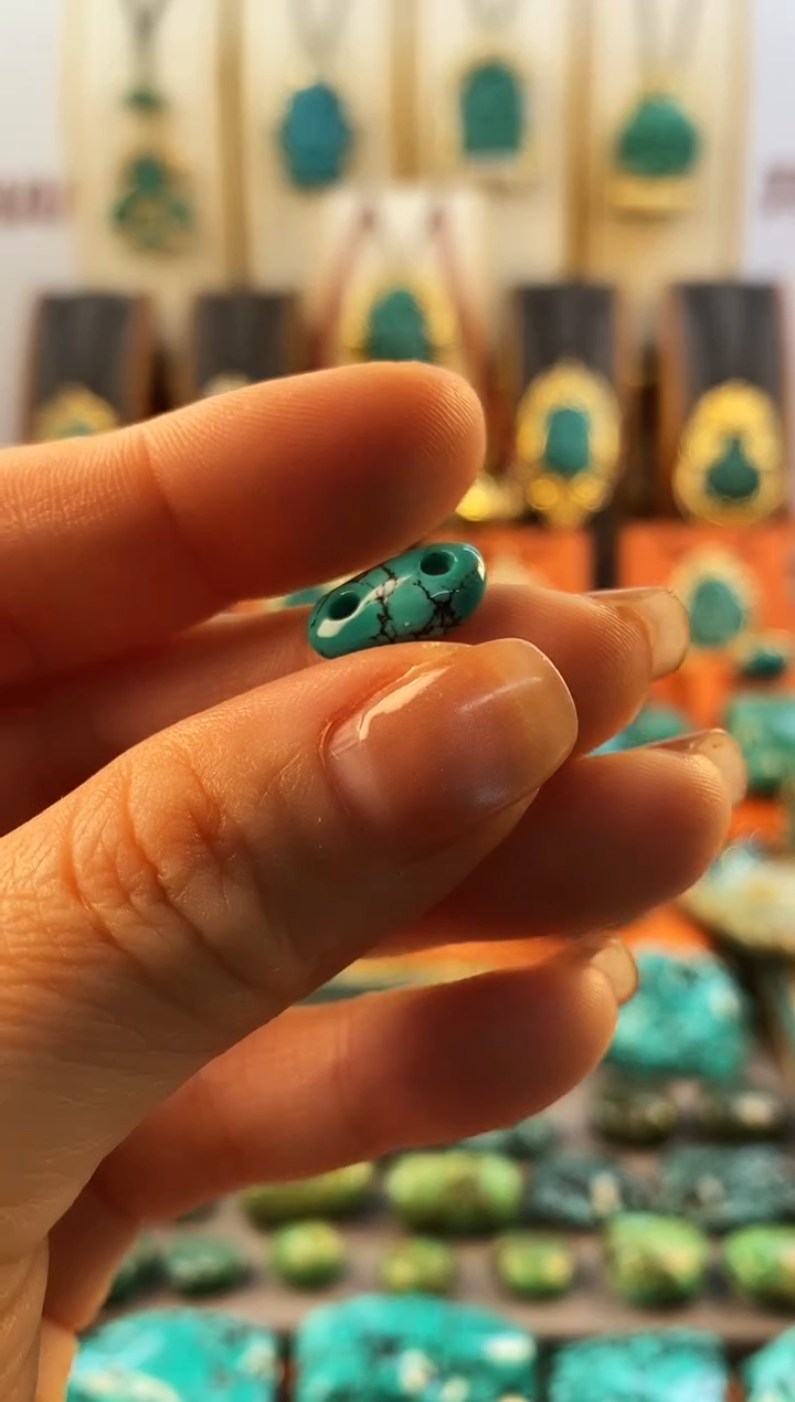 未镶嵌绿松石.网花 单颗 