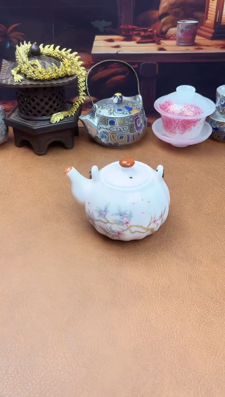 陶瓷茶具摆件旅行套组