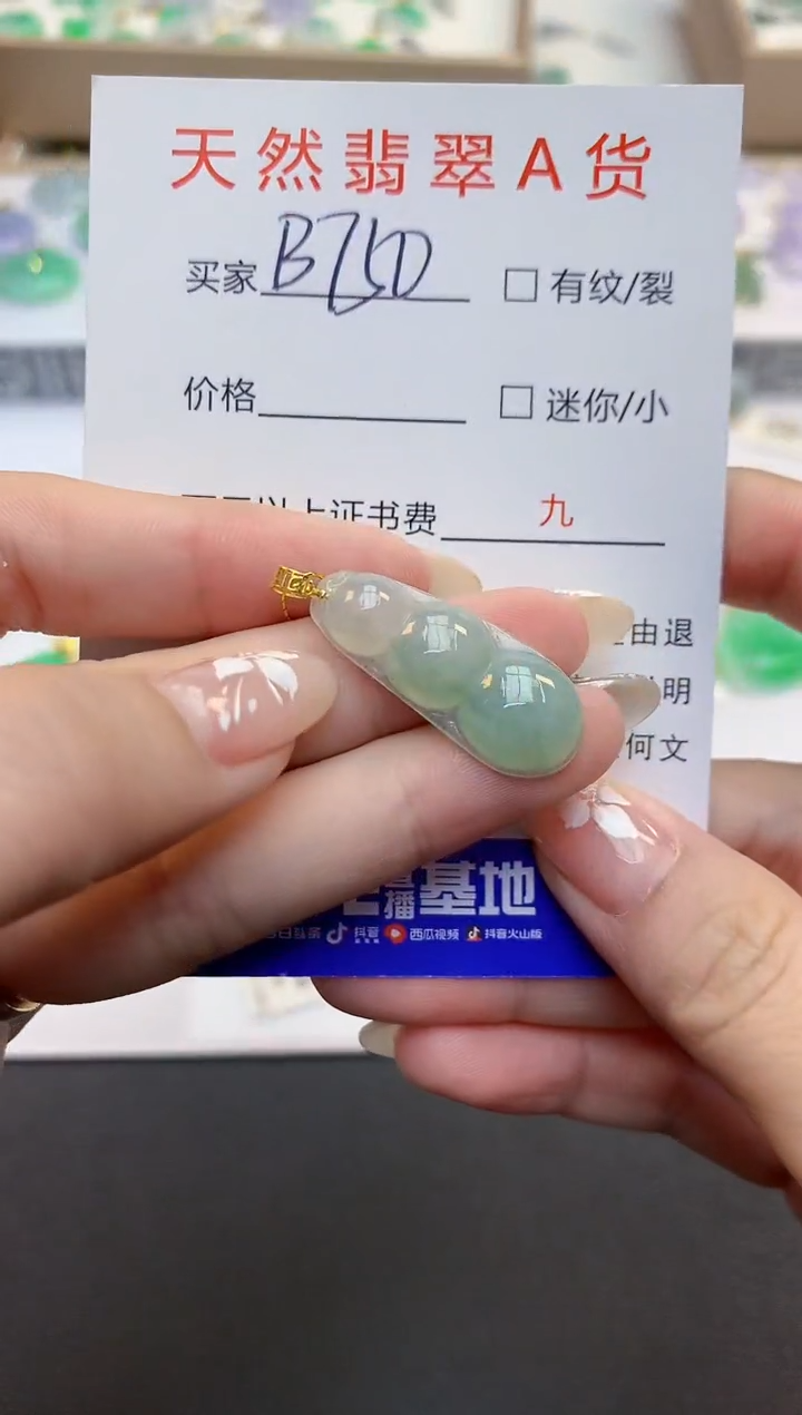 翡翠18K金镶嵌颈饰11111111