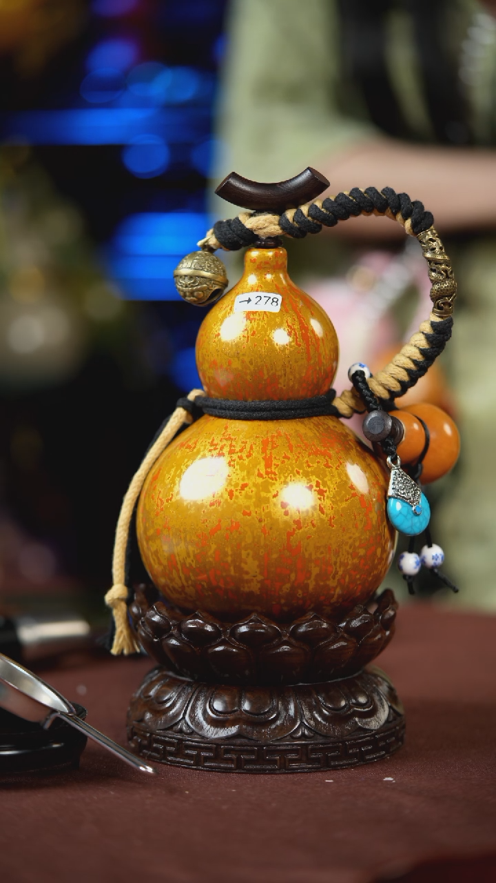 【闪购商品】278号500ml左右的非遗漆器酒葫芦