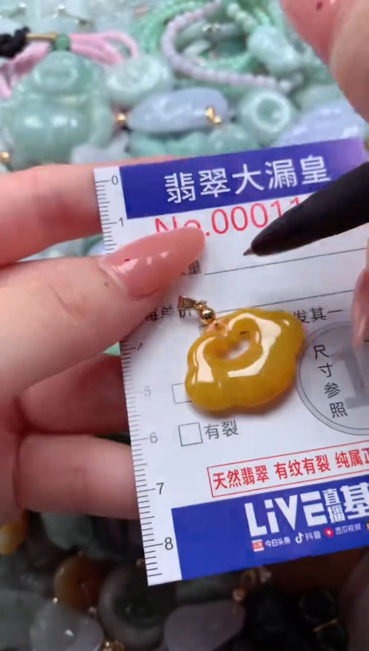 翡翠未镶嵌吊坠(不含链)1131