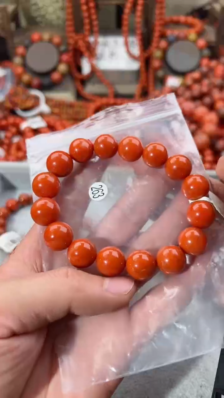 南红玛瑙未镶嵌手串13