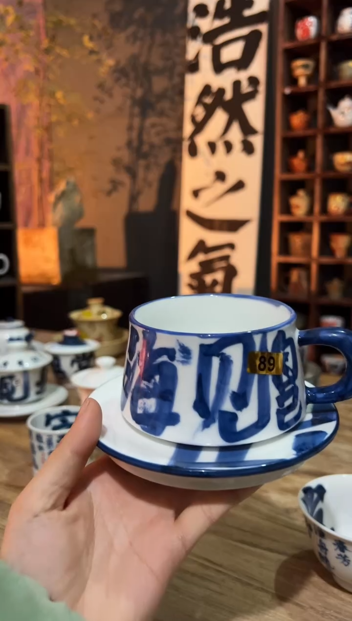 【闪购商品】观云听雨原创手绘茶具