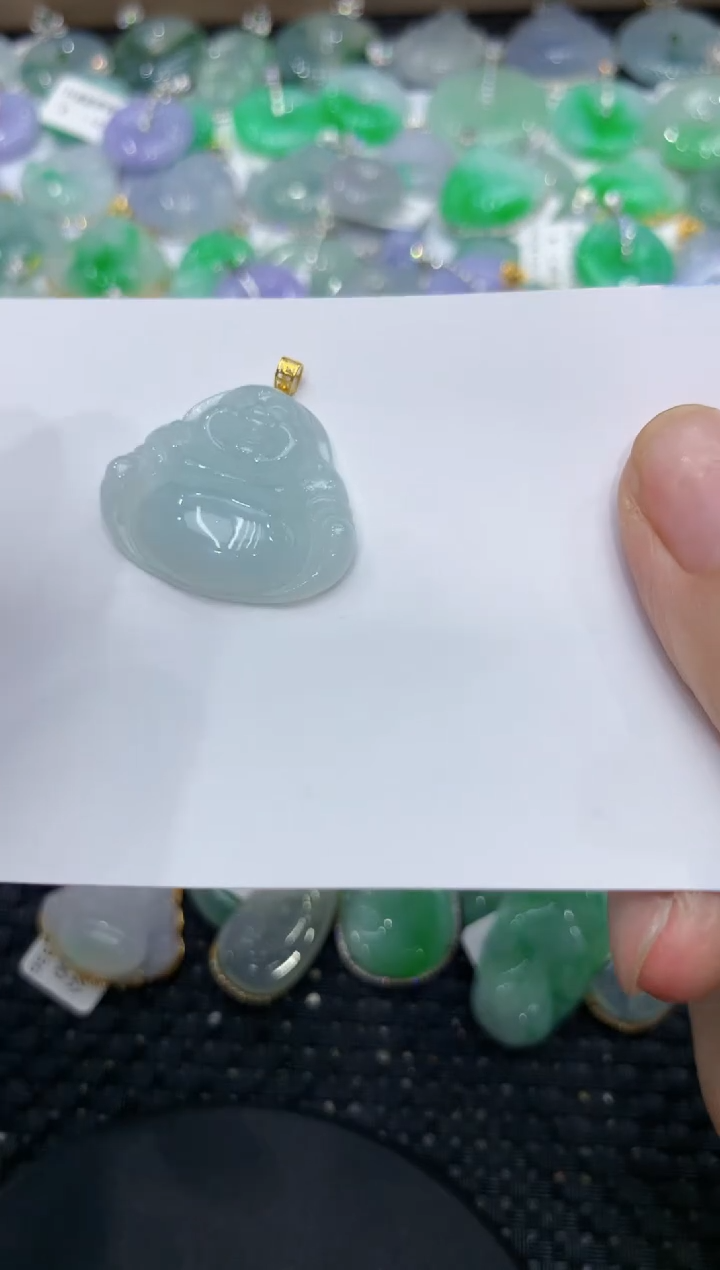 【闪购商品】翡翠颈饰18K金镶嵌1111111111