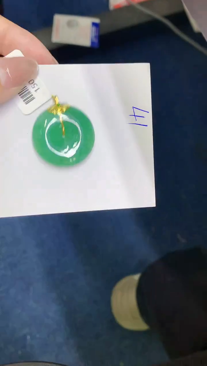 翡翠18K金镶嵌颈饰000000000000