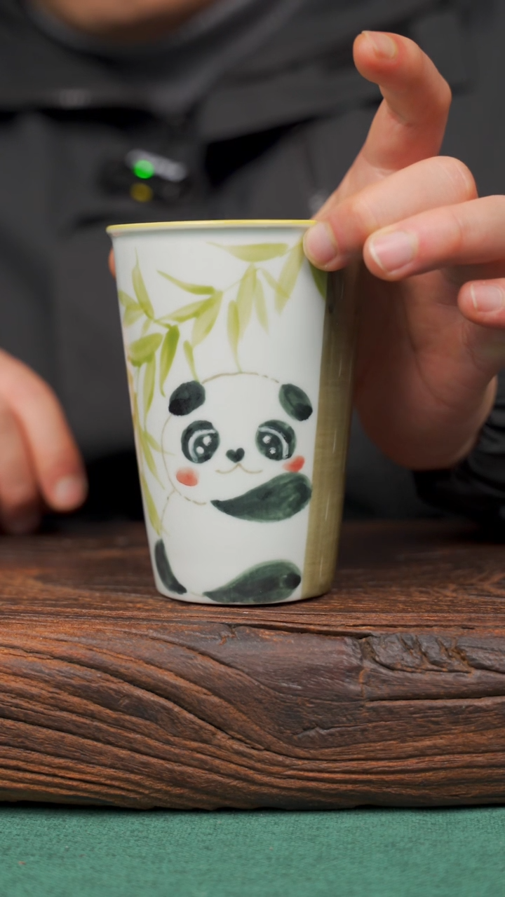 【闪购商品】瓷片59寻一缕瓷香杯釉下手工手绘瓷器