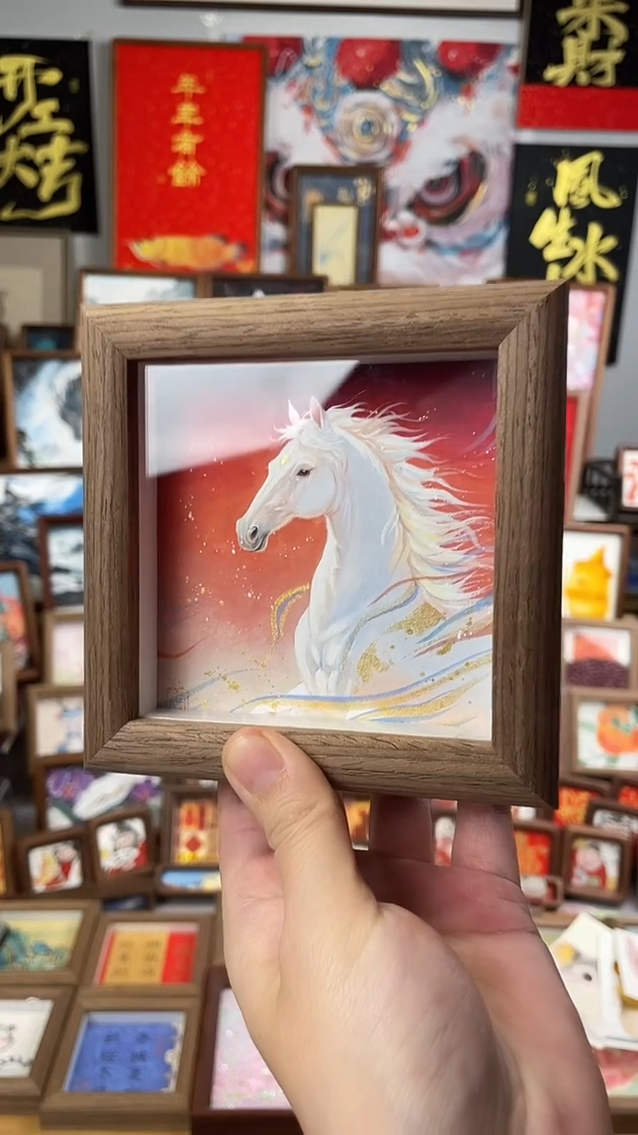 国画纯手绘书法绘画作品