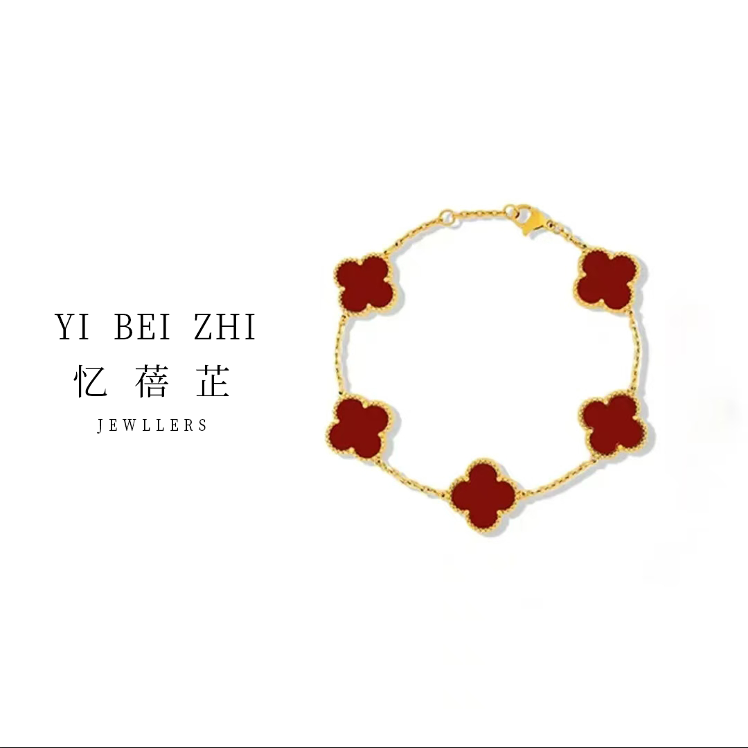  镀K金 四叶草手链精工版百搭时尚轻奢经典小众