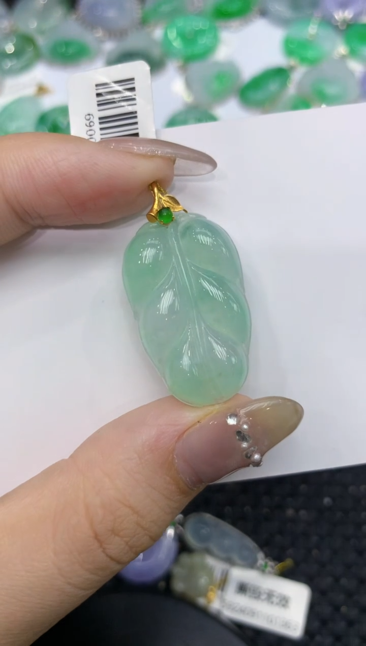 【闪购商品】翡翠颈饰18K金镶嵌222222222