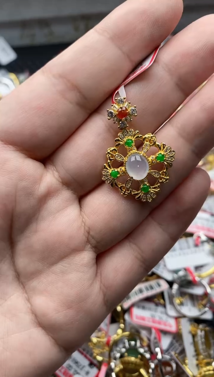 【闪购商品】翡翠戒指银S925镶嵌11111---4