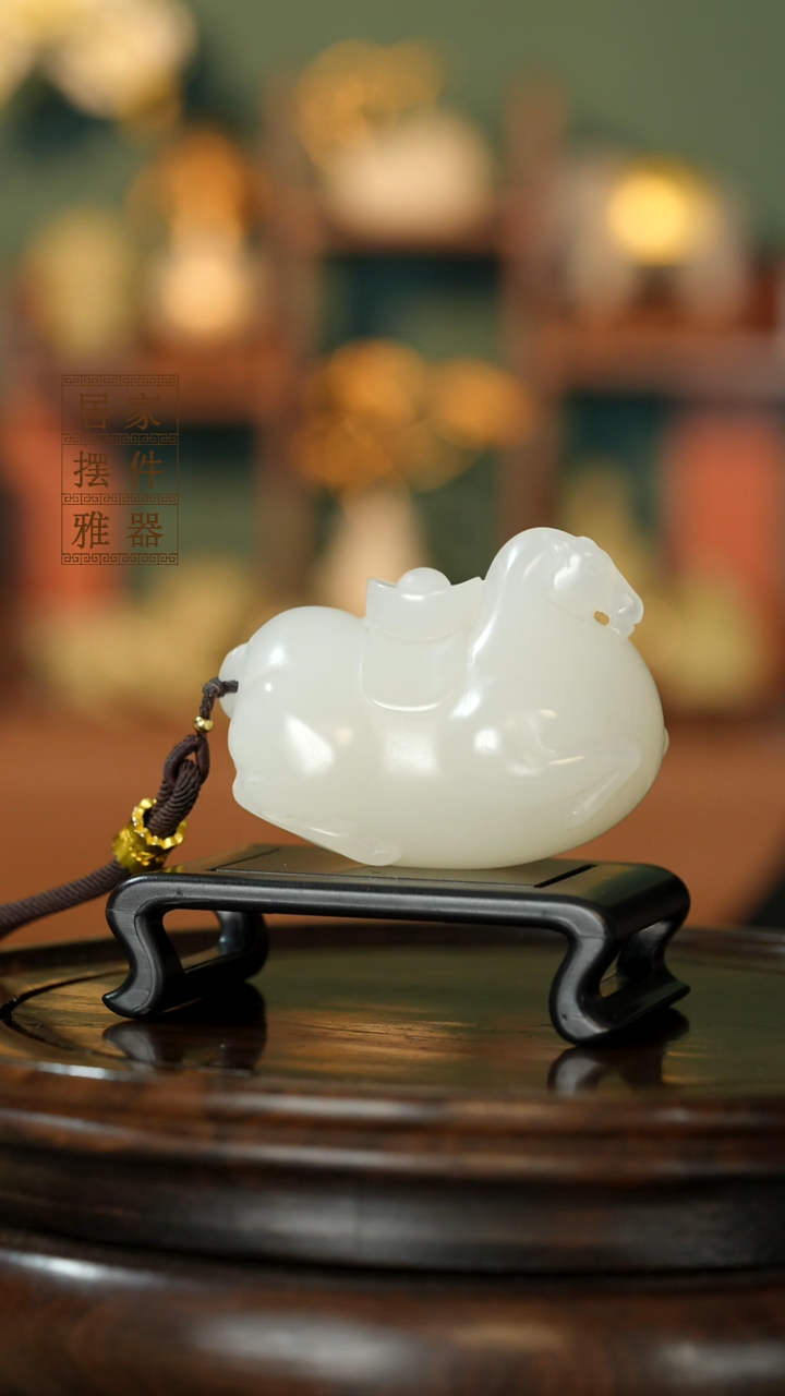 玉《马上有钱》摆件
