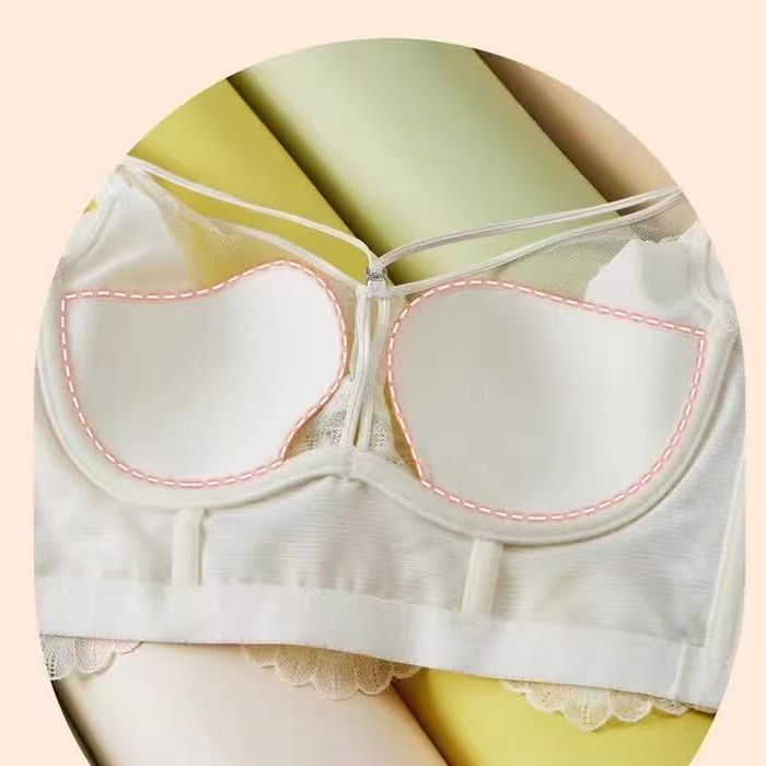 夏季大胸显小文胸罩超薄款调整型聚拢收副乳矫正大码防下垂内衣女