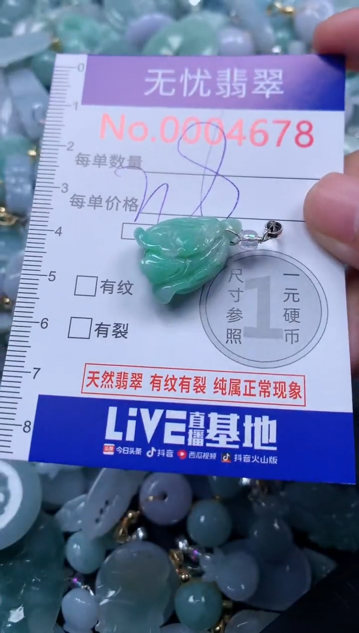 颈饰未镶嵌翡翠4678