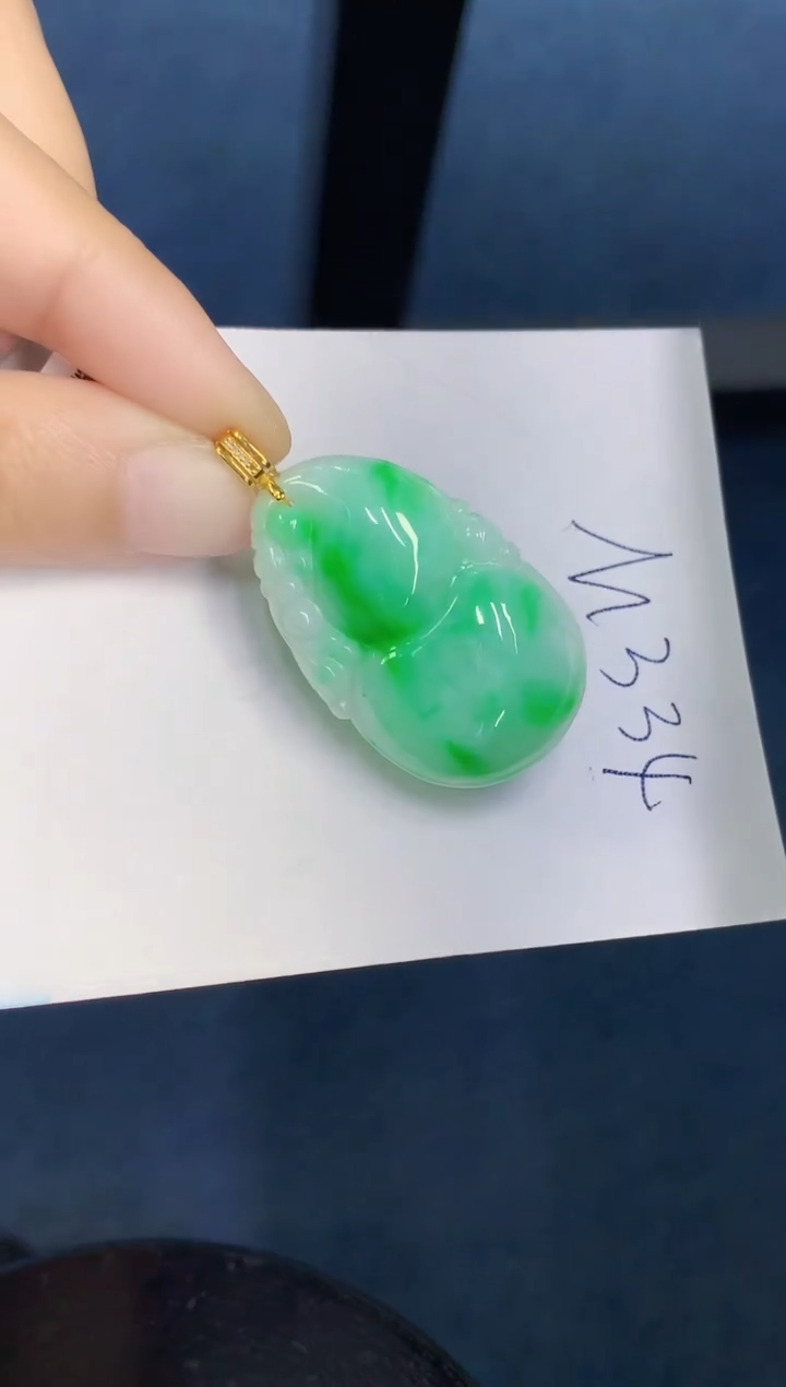 【闪购商品】翡翠颈饰18K金镶嵌000000000