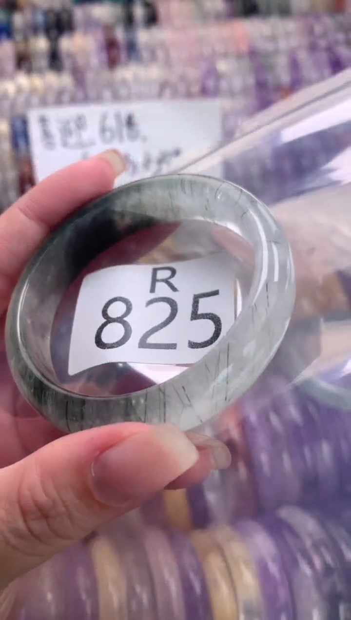 水晶珠宝半成品未镶嵌水晶手镯825-53+