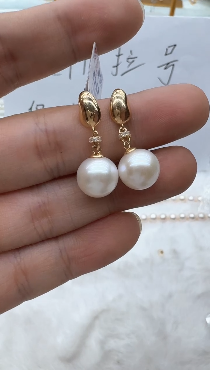 【闪购商品】淡水珍珠耳饰银S925镶嵌清货