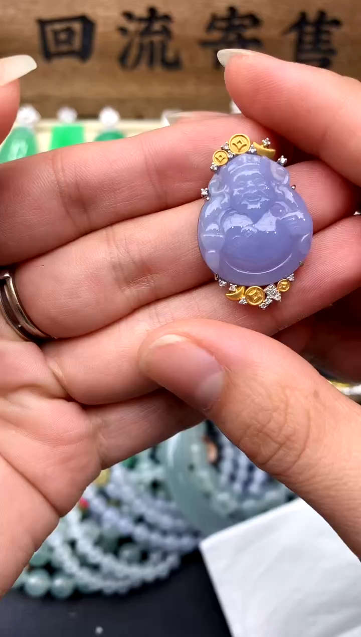 【闪购商品】翡翠颈饰18K金镶嵌267-中国好珍宝