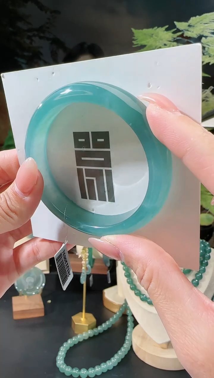 【闪购商品】定制翡翠手镯正圈未镶嵌54圈