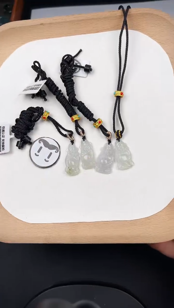 颈饰未镶嵌翡翠LA097小财神迷你+送同款绳子多样性发其一
