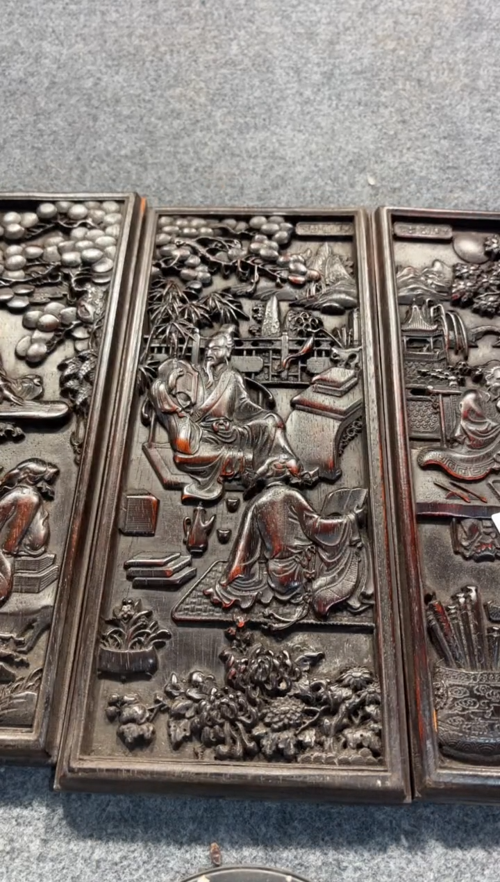 【闪购商品】花梨木类拆件雕刻板 以直播间截图为准D526