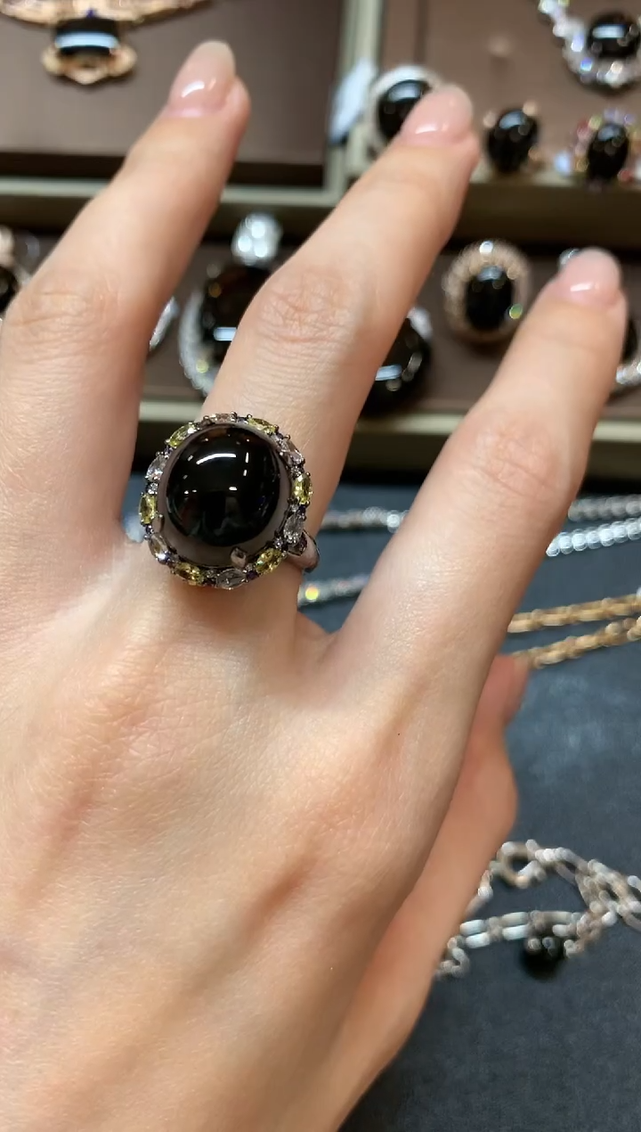 【闪购商品】翡翠戒指18K金镶嵌a81不退换