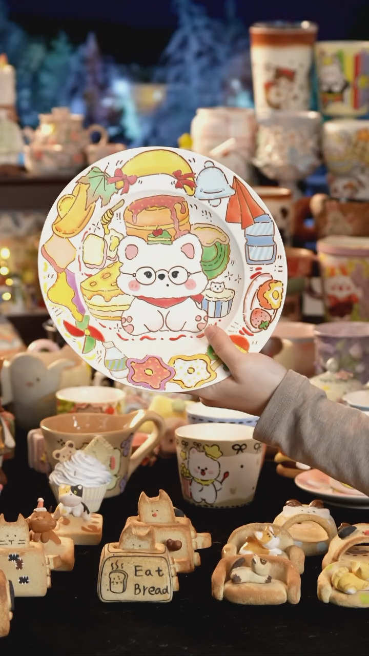 其他陶景德镇釉下彩手绘设计师款陶瓷