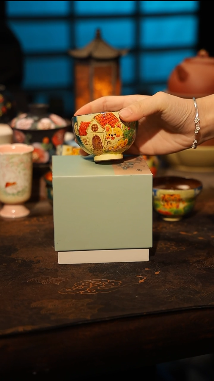 陶瓷景德镇高温釉下彩手工手绘款式