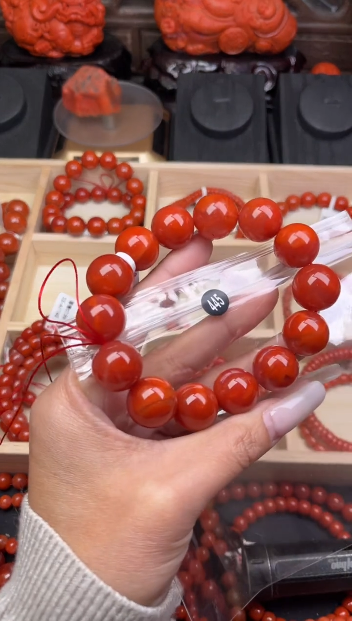 【闪购商品】南红玛瑙珠宝奇石未镶嵌445-16+