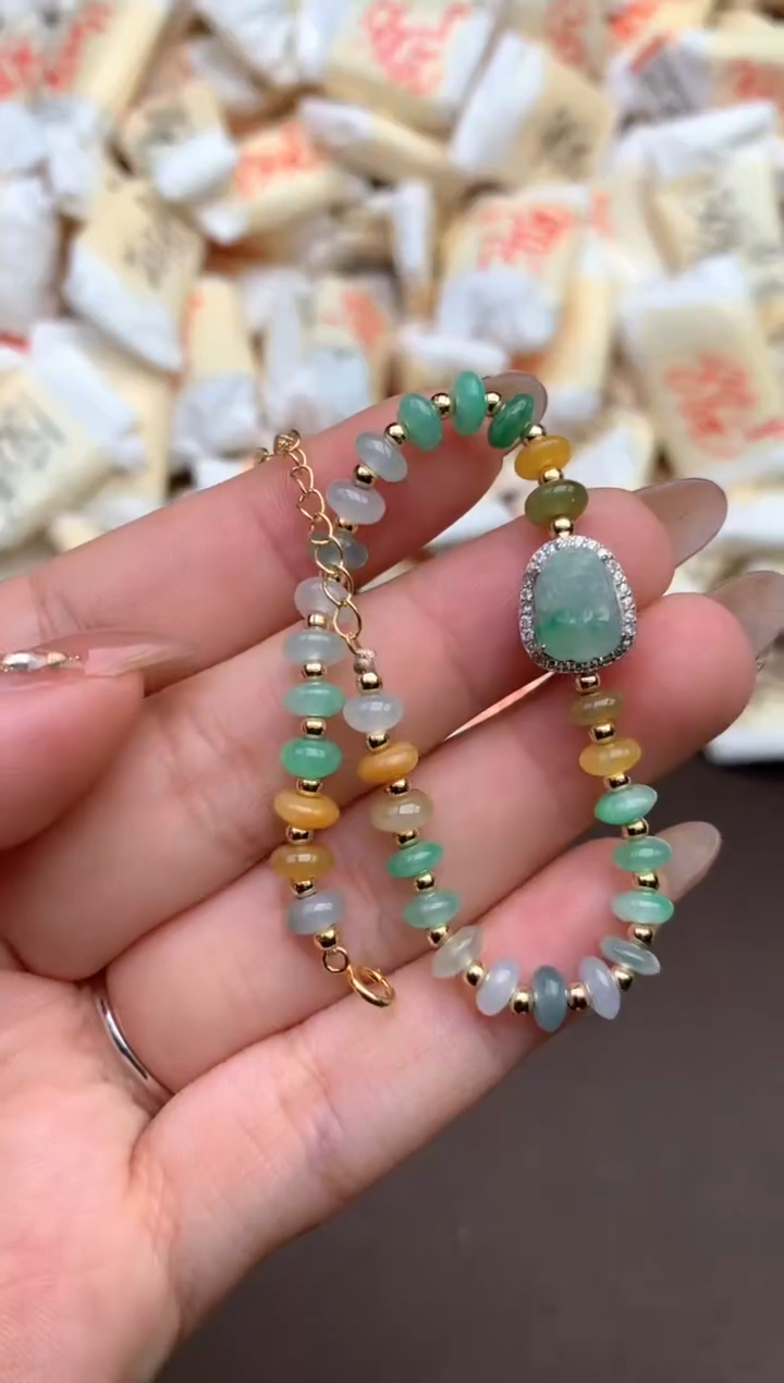 【闪购商品】翡翠手链银S925镶嵌—