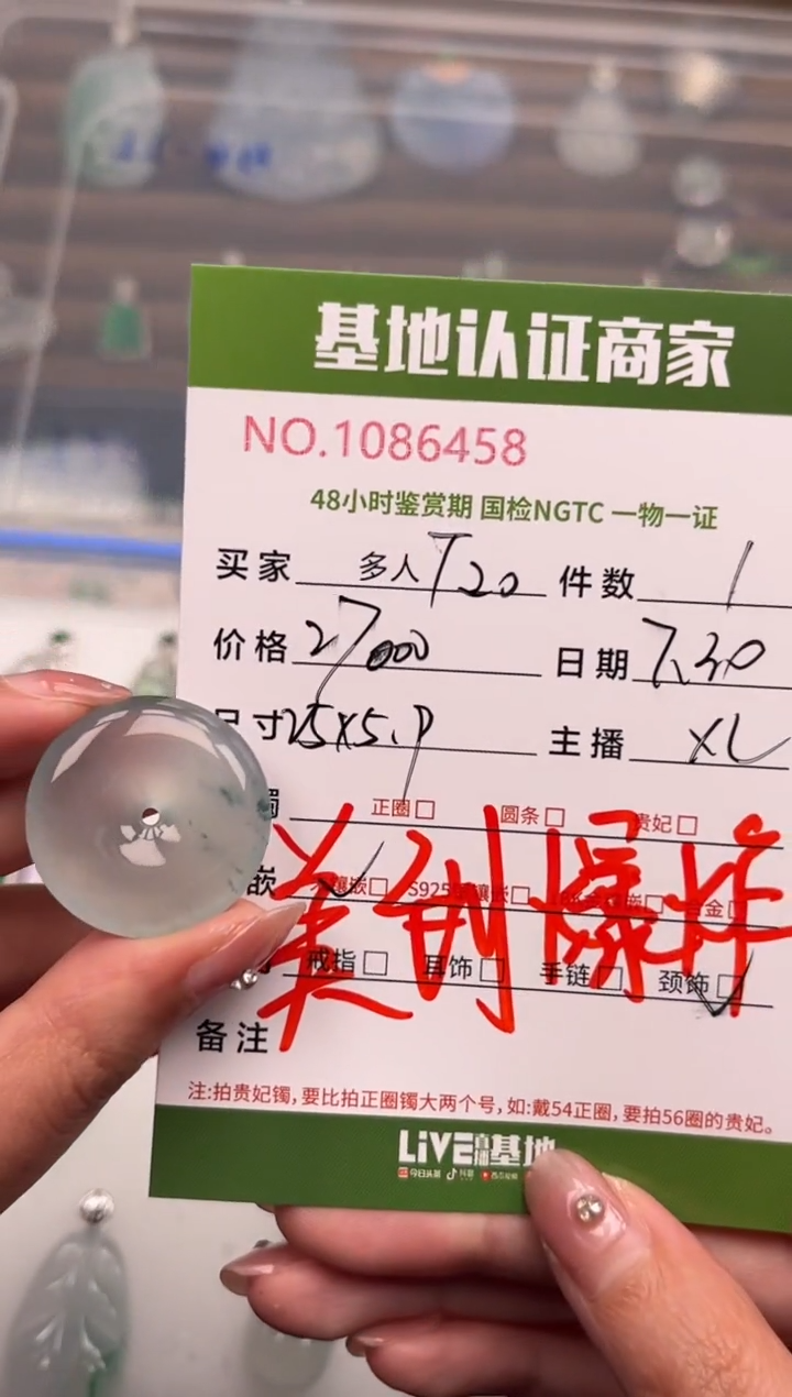 翡翠未镶嵌颈饰多人