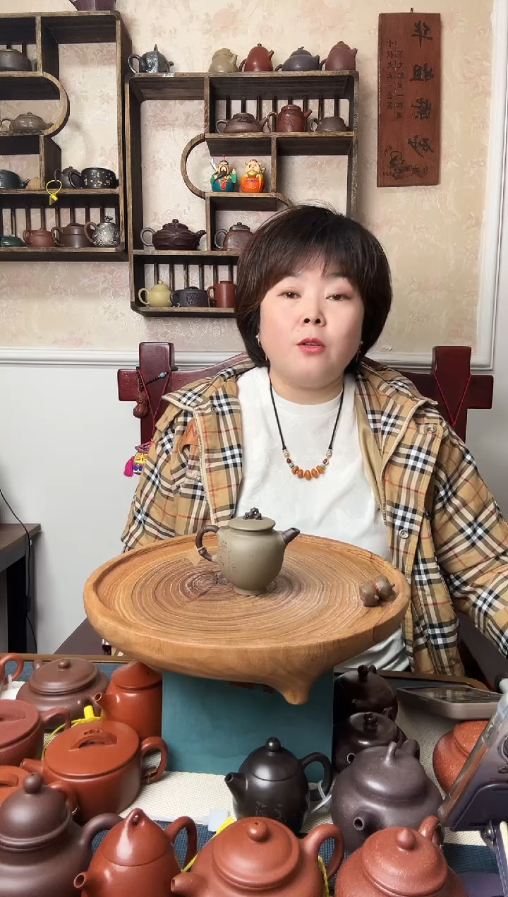 茶壶紫砂清**雨蟹壳青竹韵 100CC