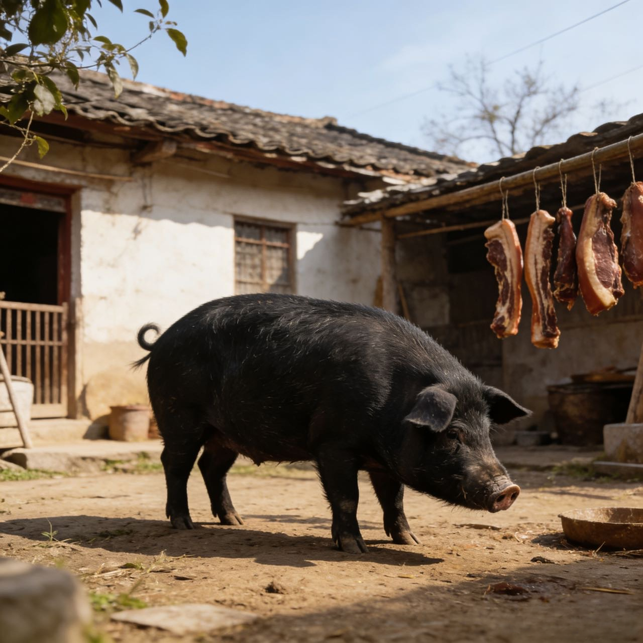 【三哥专属】【现场称重2】大别山黑毛土猪腊肉