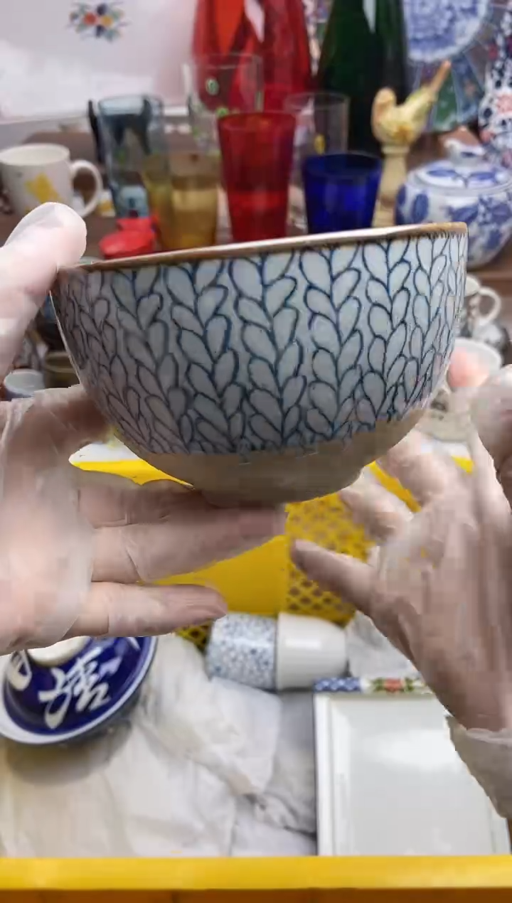 【闪购商品】瓷片陶碗可进洗碗机微波直径12cm深度7cm