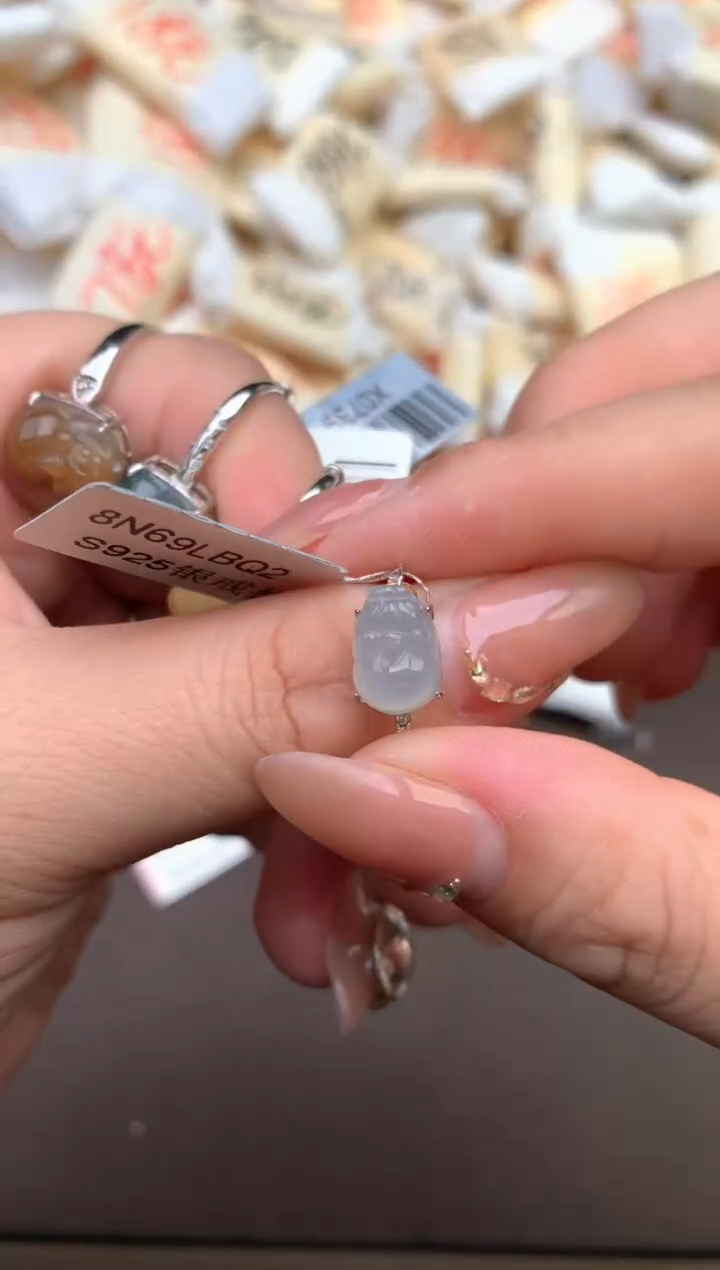 【闪购商品】翡翠银S925镶嵌戒指—