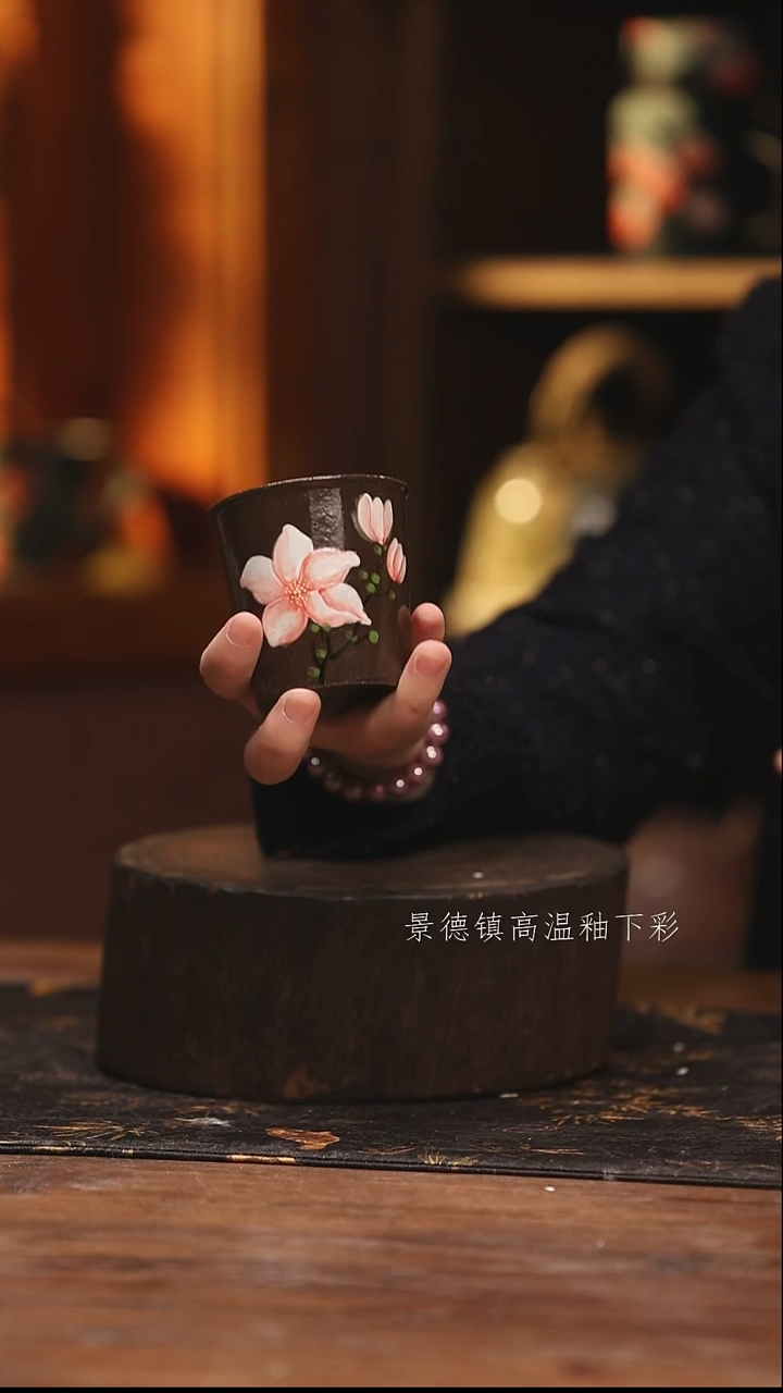 陶瓷景德镇高温釉下手绘陶瓷