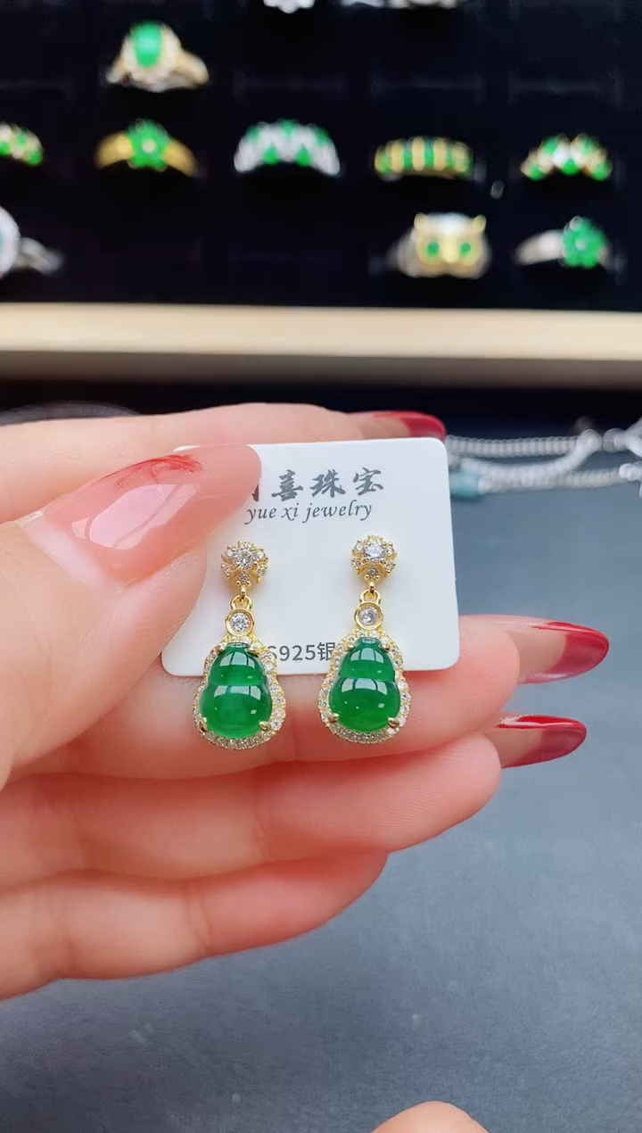 【闪购商品】翡翠戒指银S925镶嵌321321