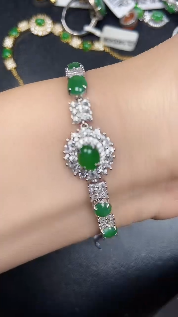 银S925镶嵌戒指翡翠2310