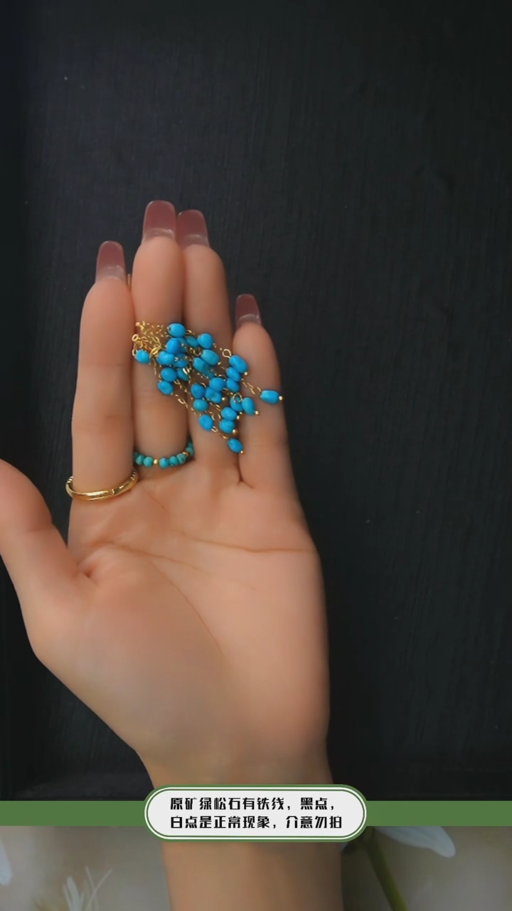 【闪购商品】绿松石耳环银S925镶嵌发货一件