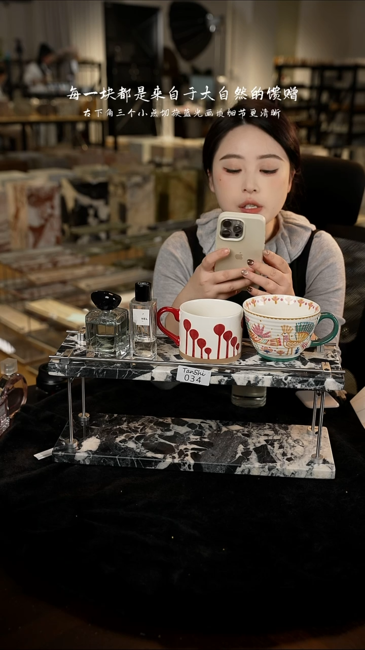 大理石034双层置物架