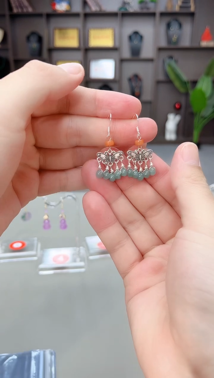 未镶嵌翡翠耳饰707000