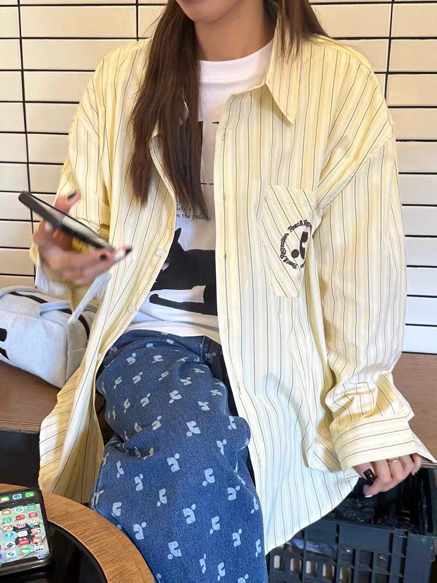 大R家 短袖衬衫 刺绣工艺 夏季凉爽 2390