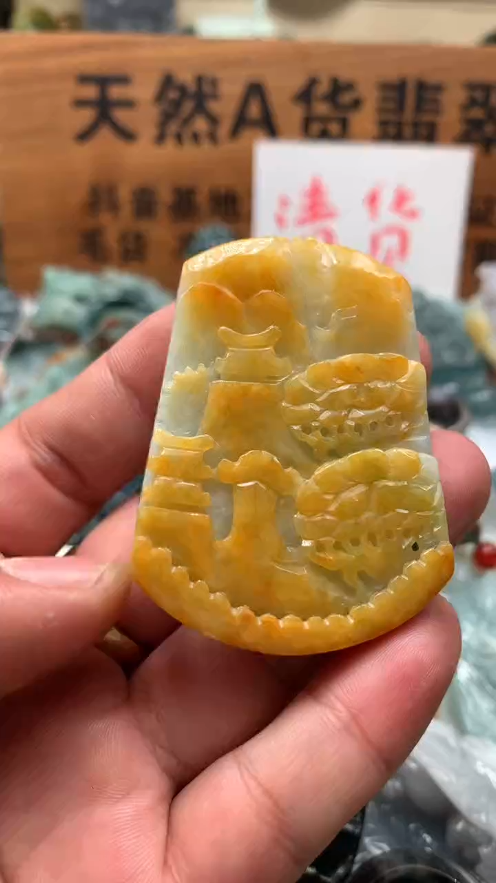 【闪购商品】翡翠颈饰未镶嵌保真天然A货翡翠