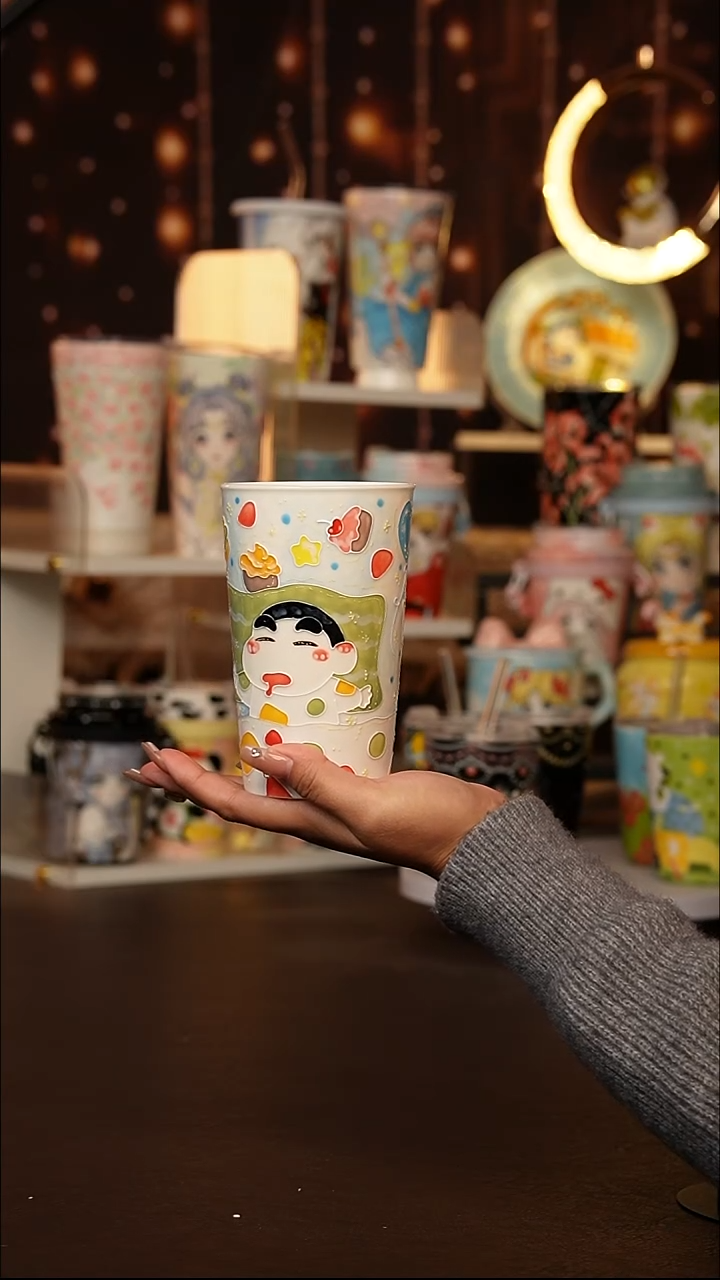 （玉泥）景德镇手工手绘文创陶瓷杯