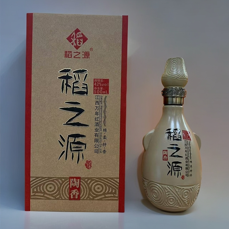 稻之源陶香42度绵软特香型白酒纯粮固态酿造42度500ml