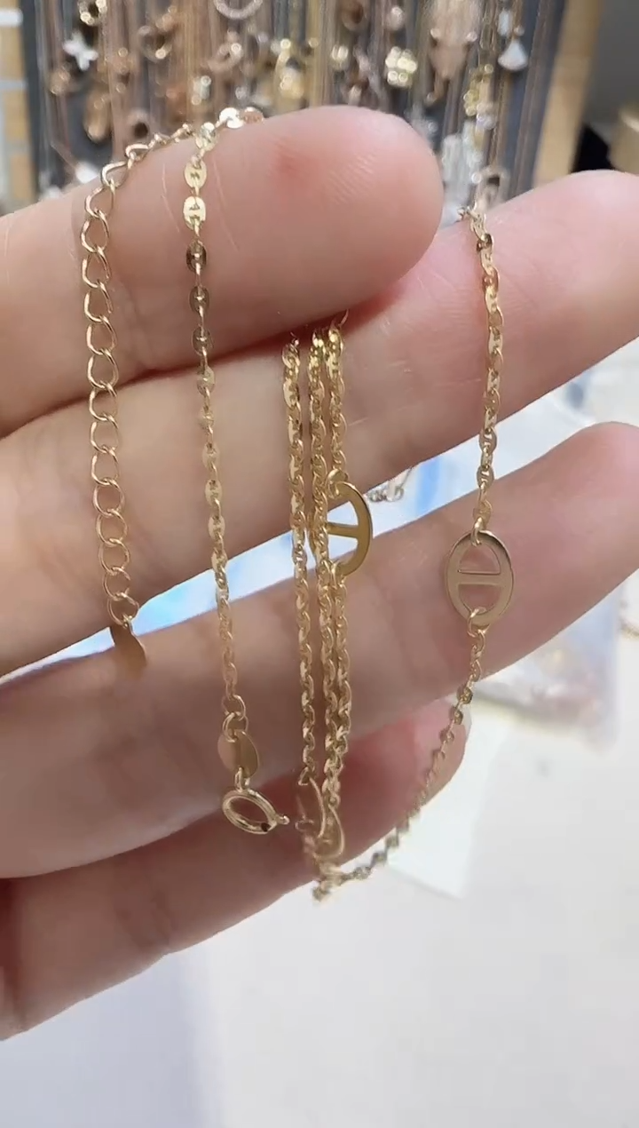 【闪购商品】18K金颈饰多样性发货发其一