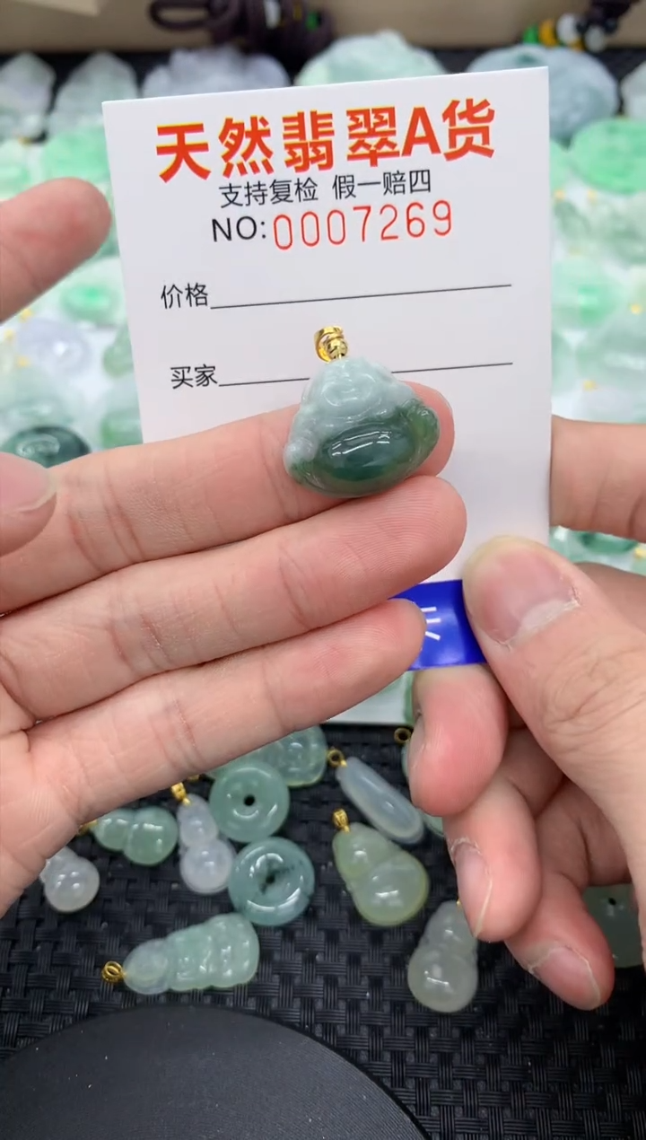 【闪购商品】翡翠颈饰18K金镶嵌11111111